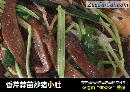香芹蒜苗炒猪小肚