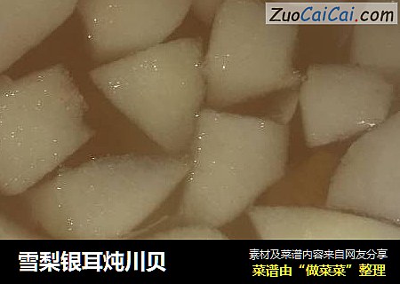 雪梨银耳炖川贝