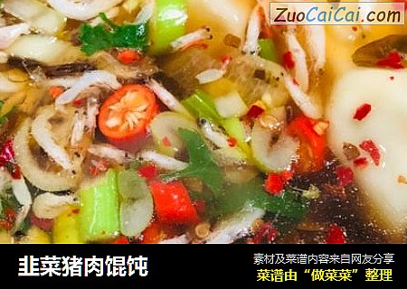 韭菜猪肉馄饨