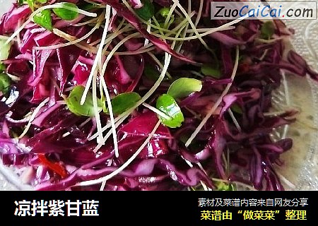 凉拌紫甘蓝