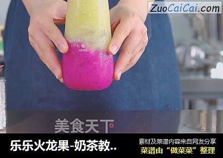 乐乐火龙果-奶茶教程奶茶配方沙冰做法