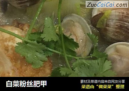 白菜粉丝肥甲