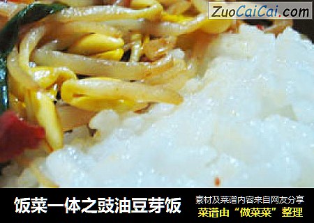 饭菜一体之豉油豆芽饭
