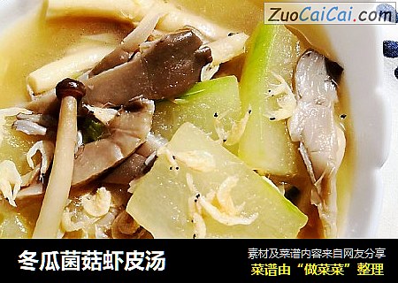 冬瓜菌菇虾皮汤