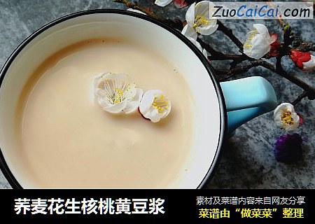 荞麦花生核桃黄豆浆