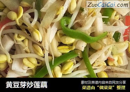 黄豆芽炒莲藕