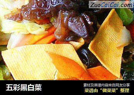 五彩黑白菜