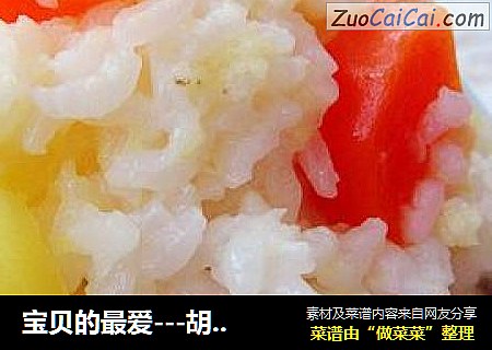 宝贝的最爱---胡萝卜土豆饭
