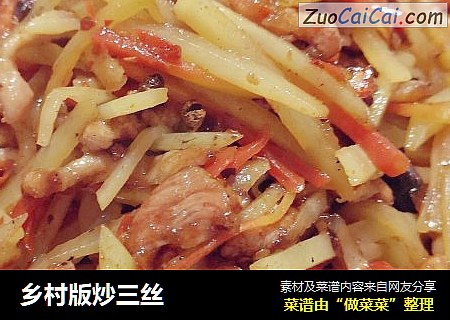 乡村版炒三丝