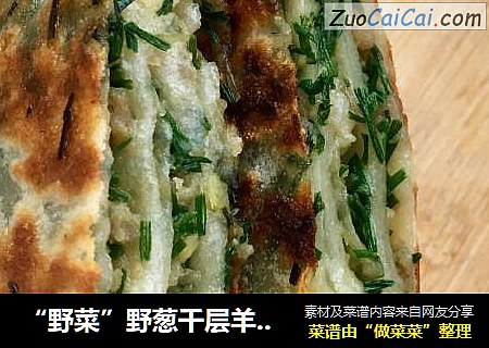 “野菜”野葱千层羊肉饼