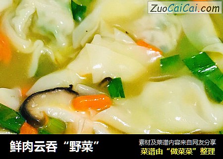 鲜肉云吞“野菜”