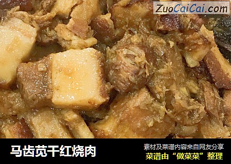 马齿苋干红烧肉