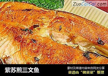 紫苏煎三文鱼