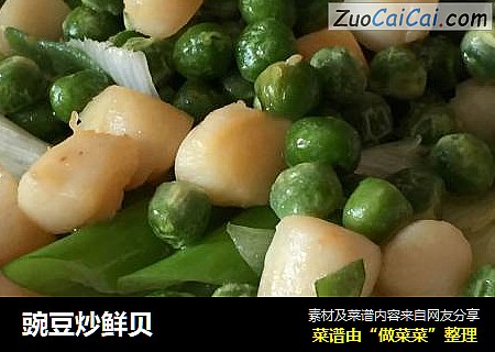 豌豆炒鲜贝