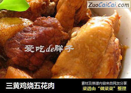 三黄鸡烧五花肉
