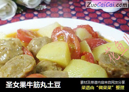 圣女果牛筋丸土豆