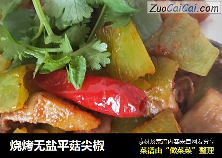 烧烤无盐平菇尖椒