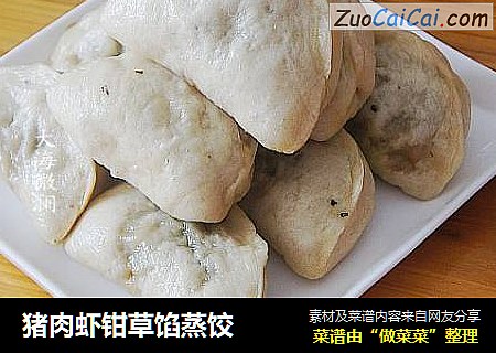 猪肉虾钳草馅蒸饺