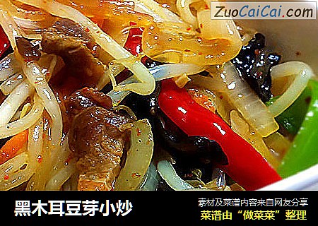 黑木耳豆芽小炒