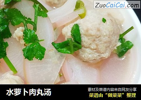 水萝卜肉丸汤