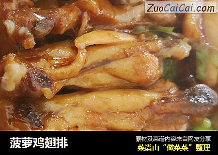 菠萝鸡翅排