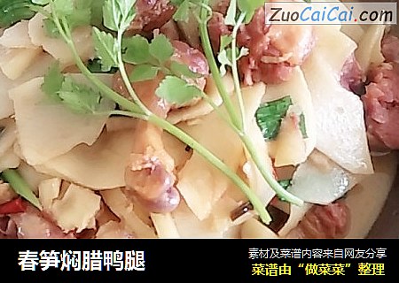 春笋焖腊鸭腿
