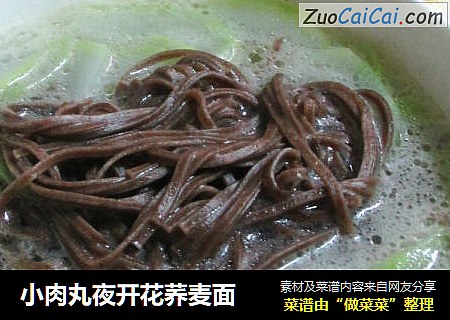 小肉丸夜开花荞麦面
