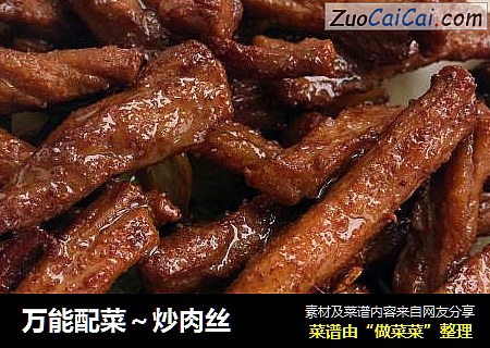 万能配菜～炒肉丝