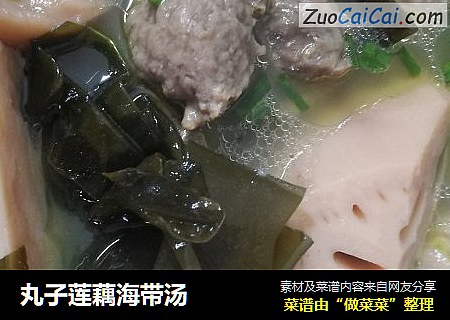 丸子莲藕海带汤
