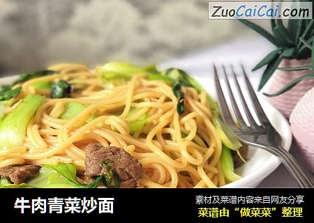 牛肉青菜炒面