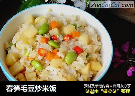 春笋毛豆炒米饭