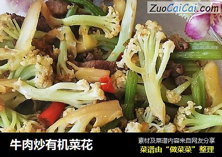 牛肉炒有机菜花