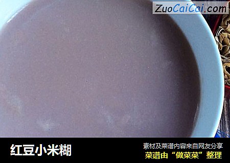 红豆小米糊