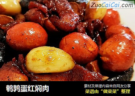 鹌鹑蛋红焖肉