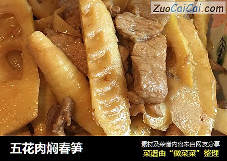 五花肉焖春笋
