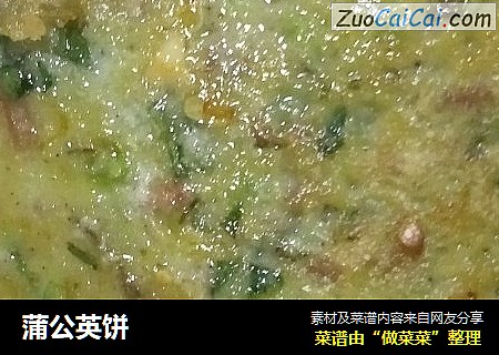 蒲公英饼