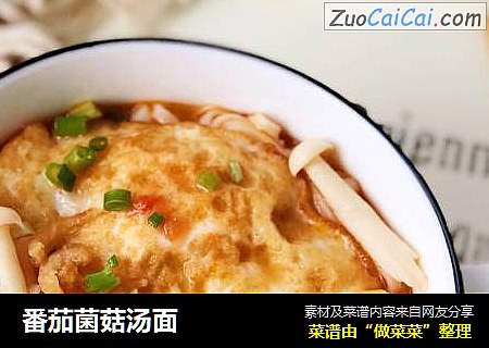番茄菌菇汤面