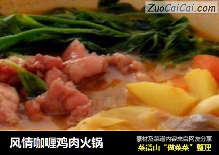 风情咖喱鸡肉火锅