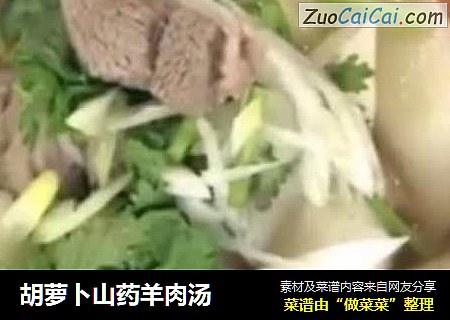 胡萝卜山药羊肉汤