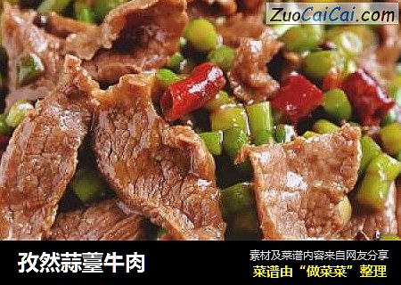 孜然蒜薹牛肉