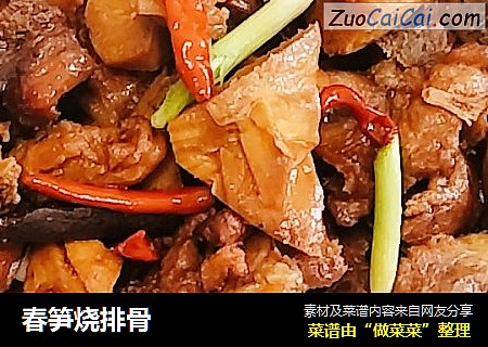 春笋烧排骨