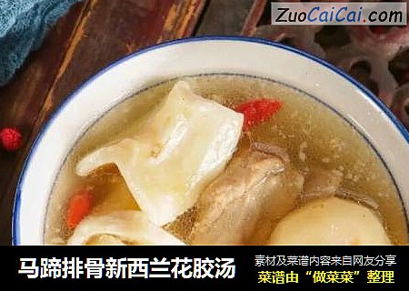 马蹄排骨新西兰花胶汤