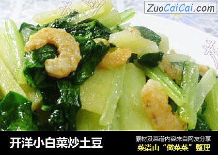 开洋小白菜炒土豆