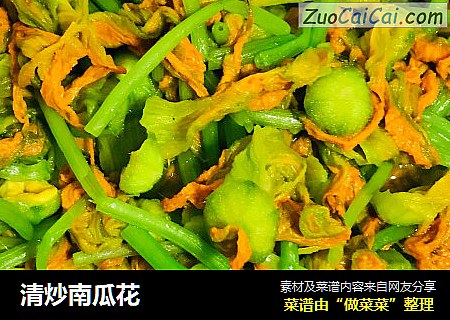 清炒南瓜花