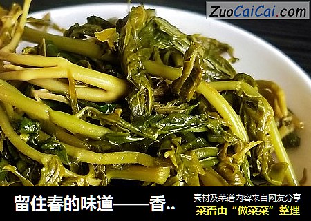 留住春的味道——香椿咸菜
