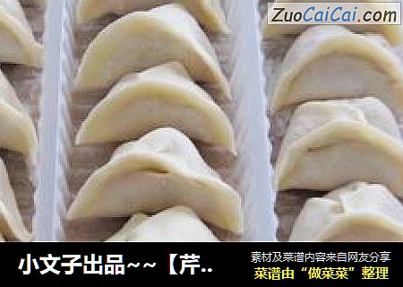 小文子出品~~【芹菜水饺】