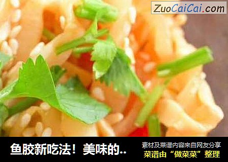 鱼胶新吃法！美味的凉拌鱼胶丝~