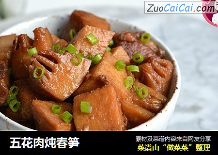 五花肉炖春笋