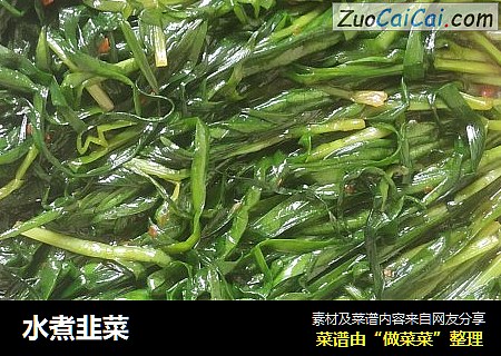 水煮韭菜