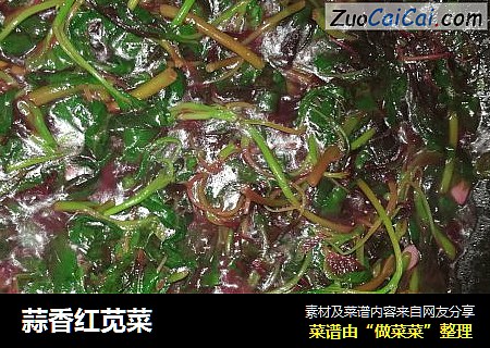 蒜香红苋菜